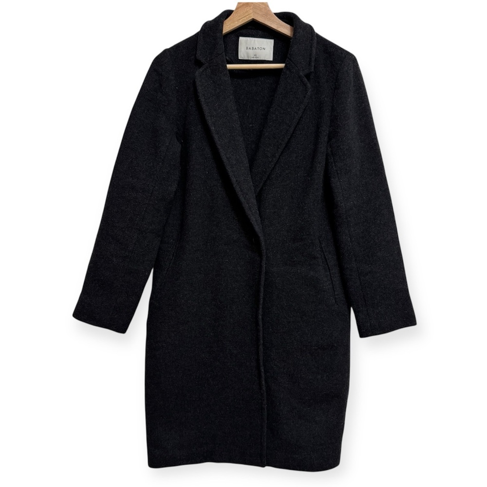 Babaton Aritzia The Stedman Coat Wool Cashmere Blend Single Breasted XS